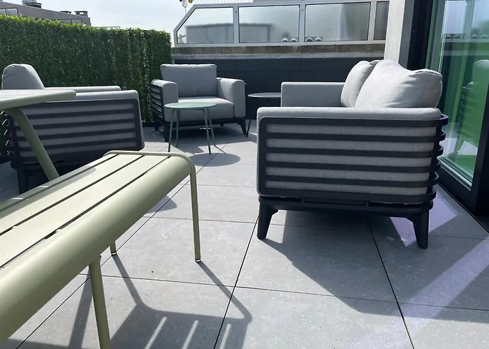 Apartment Penthouse Voor 2 Met 2 Ruime Terrassen Op 6 Min Wandelen Het Ostende